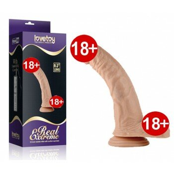 Gerçek Extreme Eğimli 8.5 inç Titreşimsiz Penis