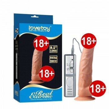 Gerçekçi Dokuda Titreşimli 21.5 Cm Realistik Dildo Penis