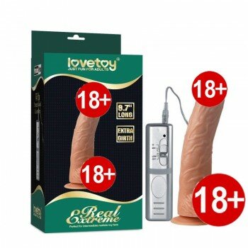 Gerçekçi Dokuda Titreşimli 22 Cm Realistik Dildo Penis