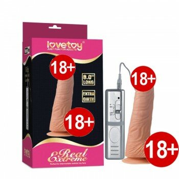 Gerçekçi Dokuda Titreşimli 20 Cm Realistik Dildo Penis