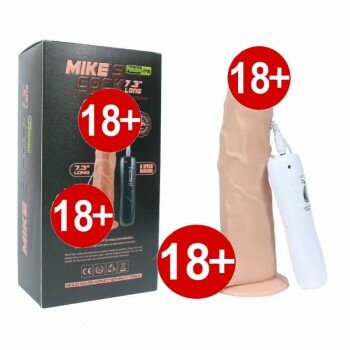 Mıkes Cock 360° Oynar Başlı Titreşimli Vibratör Realistik Penis Dildo 18 CM