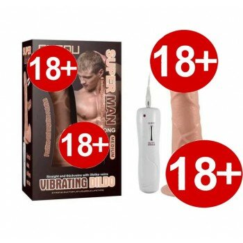 360° Oynar Başlı Titreşimli Vibratör Realistik Penis Dildo 17.5 CM