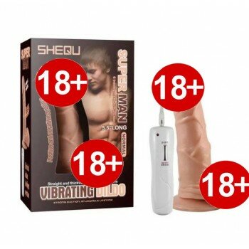 360° Oynar Başlı Titreşimli Vibratör Realistik Penis Dildo 14 CM