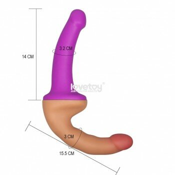 30cm Çift Taraflı Realistik Protez Anal Penis Gerçekçi Vibratör