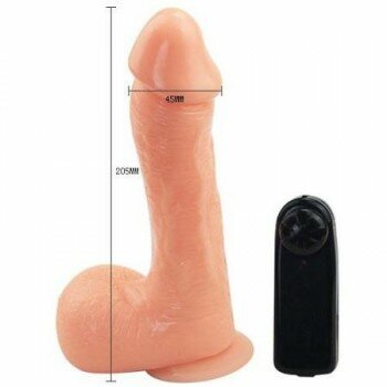 The Big 21 CM Titreşimli Realistik Kalın Vibratör Penis