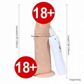 Mıkes Cock 360° Oynar Başlı Titreşimli Vibratör Realistik Penis Dildo 18 CM