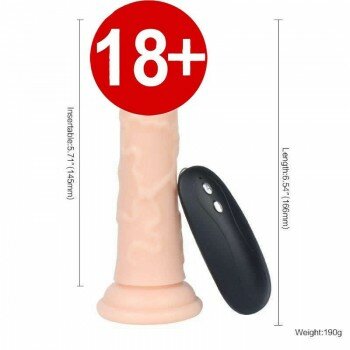 10 FONKSİYONLU TİTREŞİMLİ REALİSTİK DİLDO PENİS 16.5 CM