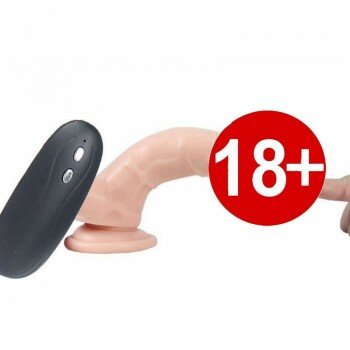 10 Fonksiyonlu Titreşimli Et Dokusu Süper Realistik Dildo 17 CM