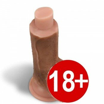 Yeni Nesil Gerçek Ultra Yumuşak Melez 22 Cm Dildo Penis