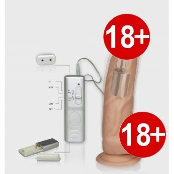 Gerçekçi Dokuda Titreşimli 21.5 Cm Realistik Dildo Penis