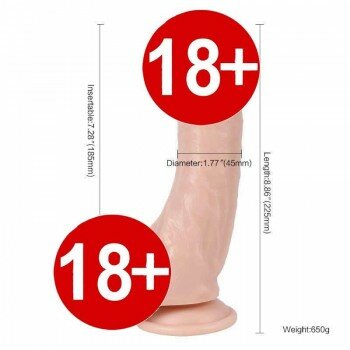 King Penis 22 CM Et Dokusu Süper Realistik Dildo Penis