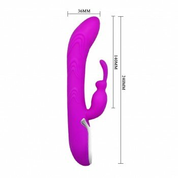 10 Titreşimli USB Şarjlı Isıya Duyarlı Teknolojik Vibratör Dildo