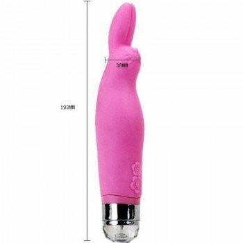 BUNNY G-Spot Uyarıcılı Titreşimli Vibratör Mastürbatö Dildo Pembe