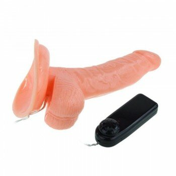 ROTA Oynar Başlı Titreşimli Vibratör Realistik Penis Dildo 14 cm