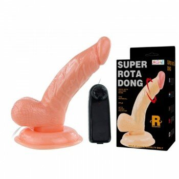 ROTA Oynar Başlı Titreşimli Vibratör Realistik Penis Dildo 14 cm