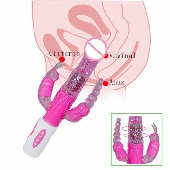 BL Oynar Başlı Uyarıcı Titreşimli Çatal Dildo Teknolojik Vibratör