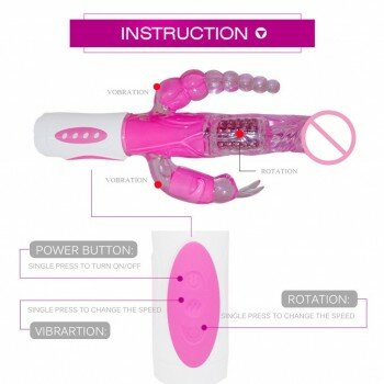 BL Oynar Başlı Uyarıcı Titreşimli Çatal Dildo Teknolojik Vibratör