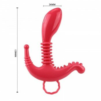 G-Spot Klitoral Uyarıcılı Prostat Stimülatör Anal Vibratör Plug