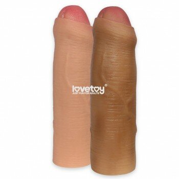 LOVETOY NATURE 2.5 cm Dolgulu Sünnetsiz Penis Kılıfı