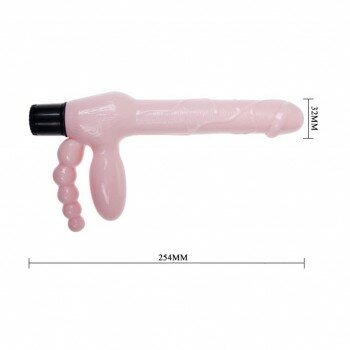 Çift Taraflı Strapon Belden Bağlamalı G-Spot Vibratör Anal Plug