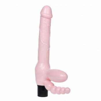 Çift Taraflı Strapon Belden Bağlamalı G-Spot Vibratör Anal Plug