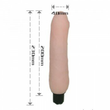 BL Titreşimli Realistik Vibratör 20 cm Su Geçirmez Penis Dildo