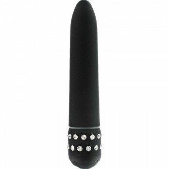 Diamond Speed Titreşimli Vibratör Anal Dildo Penis Siyah 16cm