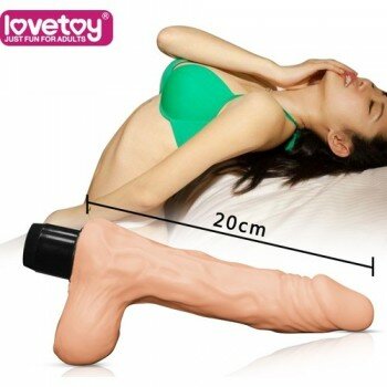 Lovetoy Real Feel 20 CM Titreşimli Damarlı Realistik Vibratör