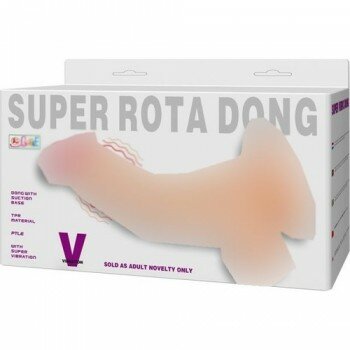 ROTA DONG Titreşimli Vantuzlu Realistik Vibratör Penis Dildo 21cm