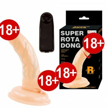 ROTA Oynar Başlı Titreşimli Vibratör Realistik Penis Dildo 14 cm