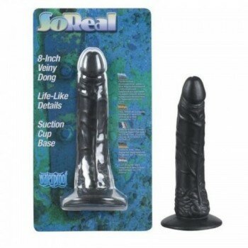 BL So Real Vantuzlu Damarlı Zenci Realistik Penis Anal Dildo