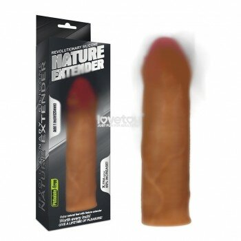 LOVETOY NATURE 2.5 cm Dolgulu Sünnetsiz Penis Kılıfı